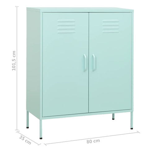 Lady Jillian - Storage Cabinet Mint 80x35x101,5 cm Steel - Model 3