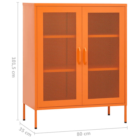 Lady Jillian - Storage Cabinet Orange 80x35x101,5 cm Steel - Model 4