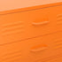 Lady Jillian - Chest of Drawers Orange 80x35x101,5 cm Steel