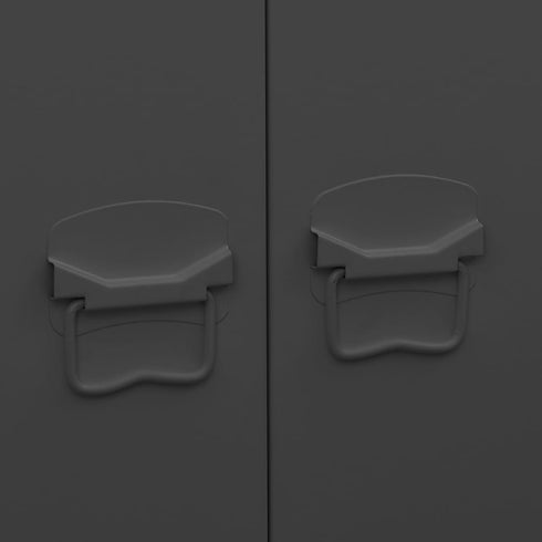 Lady Jillian - Industrial Wardrobe Black 90x50x180 cm Metal