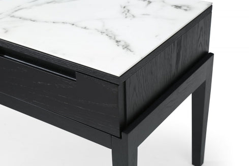 Orchid Marble Bedside Single Drawer