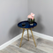 Native Home Lifestyle Side Table Blue Enamel Tray
