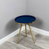 Native Home Lifestyle Side Table Blue Enamel Tray