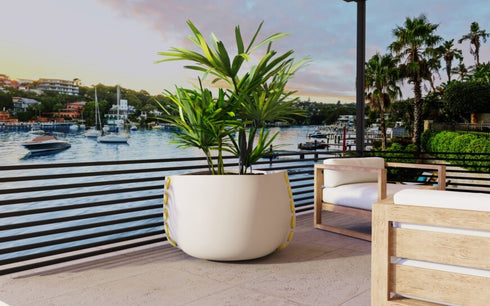 Blinde Design Stitch 125 Concrete Planter - Graphite Finish - BLD.1.P.STI.125.Y.GH