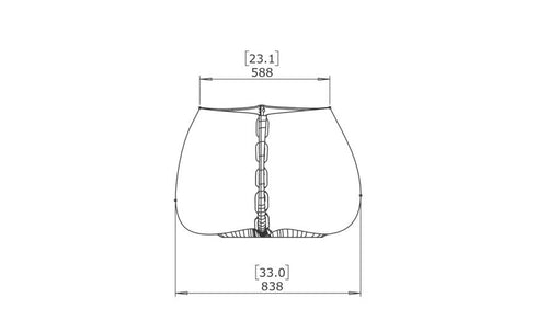 Blinde Design Stitch 75Concrete Planter - Graphite Finish - BLD.1.P.STI.75.Y.GH