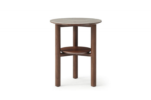 Willow Lamp Table With Shelf